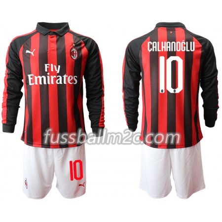 Fußballtrikots AC Mailand CALHANOGLU 10 Kinder Heim Trikotsatz 2018-2019 Langarm Fußballtrikots AC Mailand CALHANOGLU 10 Kinder Heim Trikotsatz 2018-2019 Langarm